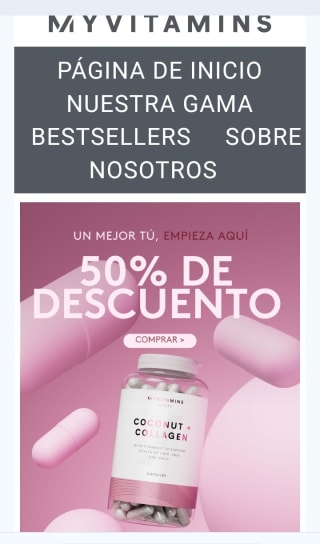 -50% de Descuento en Myvitamins.