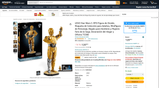 Figura LEGO 75398 Star Wars C-3PO por 104,99€