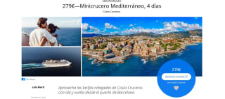 4 días Minicrucero Mediterráneo desde 279€