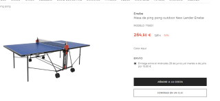Mesa de ping pong outdoor New Lander Enebe por 264.50€