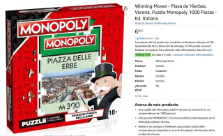 Puzzle Monopoly 1000 PiezasWinning Moves - Plaza de Hierbas, Verona, Ed. Italiana por 6,12€