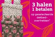 3 halen = 1 betalen op geselecteerde dekbedovertrekken bij Leen Bakker