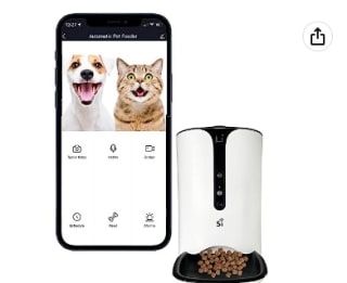 Comedero Gato y Perro Automático Wifi con Cámara de 6l por 99,99€