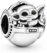 Pandora Charm Grogu y Cuna de Star Wars