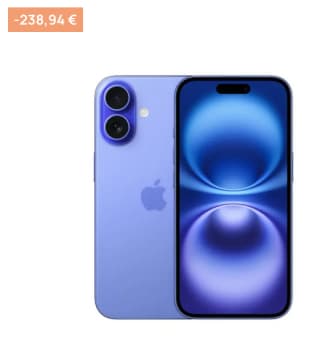 iPhone 16 128GB por 716,13€