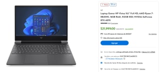 HP Victus 16.1" Ryzen 7-8845HS RTX 4070 en $21,999 | Descuento Walmart