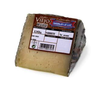 Queso de mezcla curado Granja de la Luz cuña de 400 g aprox a solo 4,62€