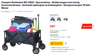 Campart Bolderkar HC-0910 voor €24,99 bij Bol