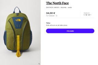 Mochila The North Face Y2K 20L por 34€