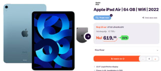 APPLE iPad Air (2022) Wifi - 64GB - voor €619,95 bij Ibood