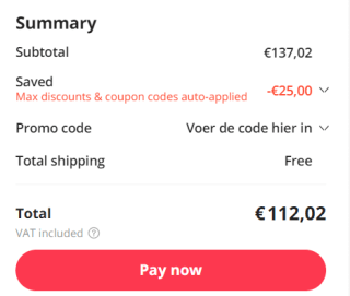 Xiaomi redmi note 12 5G 4gb + 128gb voor €112,02 dmv codes bij Aliexpress