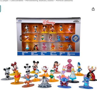 Set de 18 Nanofiguras Disney, Metálicas, 4cm por 18€