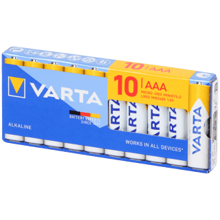 Varta batterijen AA of AAA van 10 stuks voor €1,89 bij de Action