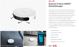 Rowenta X-Plorer RR9077 Robotstofzuiger voor €275 bij HEMA
