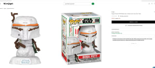 Figura Funko POP Boba fett muñeco de nieve Star Wars por 6,95€