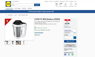 Batidora COOK 'N' MIX 1000W por 24,99€