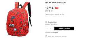 Mochila Kukuxumusu Moon por 17.99€