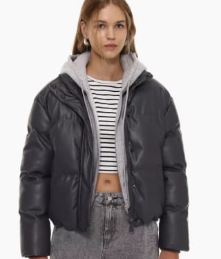 Cazadora acolchada efecto piel para Mujer por 15.99€