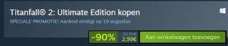 Titanfall 2: Ultimate Edition voor €2,99 bij Steam