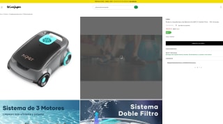 Robot Limpiafondos de Batería SCUBA E1 Doble Filtro 100 minutos AIPER por 199,50€