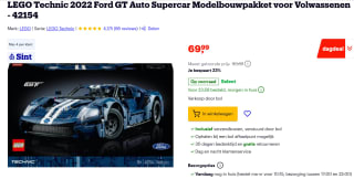 LEGO Technic 2022 Ford GT (42154) voor €69,99 bij Bol