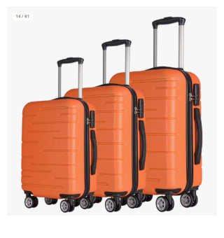 Juego de 3 Maletas Trolley ABS Semirrígidas 4 Ruedas por 59.49€ (Cuenta Nueva 47.49€)