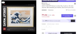 Set Lego Hokusai: La Gran Ola por 56,99€