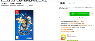 Naruto X Boruto Ultimate Ninja Storm: Connections (Nintendo Switch) voor €12,95 bij Bol