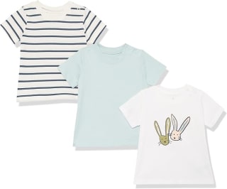 3 Camiseta de Manga Corta de algodón orgánico bebes por 5,90€