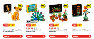 Alle speelgoed 2de de halve prijs! (Inclusief lego) bij Kruidvat