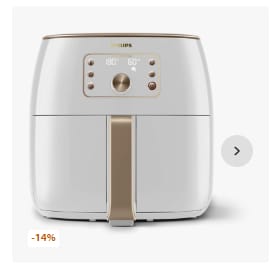 Friteuse sans huile XXL - 7,3L Airfryer Philips Premium Smart Sensing HD9870/20 à 209,99€