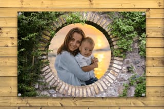 72% korting op tuinposter met eigen foto of collectiebeeld (bv. 90x60cm voor €19,14 incl. verzending) @ Fotocadeau