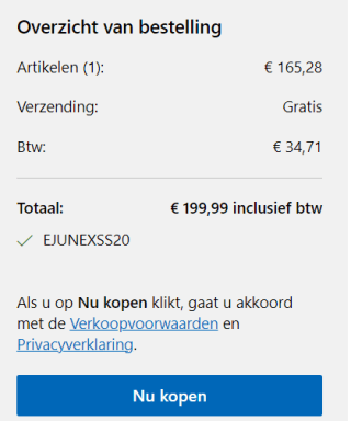 Gecertificeerde en gereviseerde Xbox Series S voor €199,99 dmv code in de Microsoft store