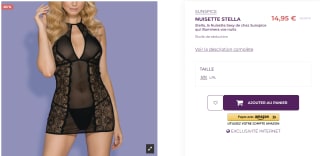 Nuisette Stella et son String Assorti à 14,95€