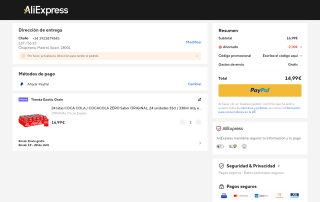 Pack 24 Latas Coca Cola 330ml por 11,89€