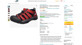 Botas Keen Newport H2 de senderismo para bebé-niños por 25€