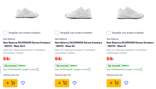 New Balance WL515WGW Sneakers voor €54 bij Bol