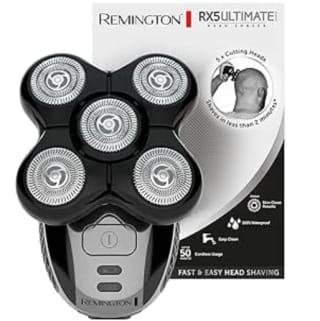 Afeitadora para la Cabeza Remington Ultimate Series RX5 con 5 cabezales rotativos y autonomía de 50 min por 39.99€