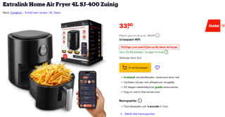 Extralink Home Air Fryer 4L voor €33,90 bij Bol