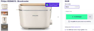 Philips HD2640/10 - Broodrooster voor €26,99 bij Productpine