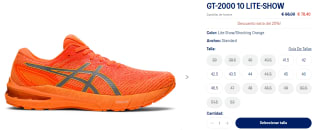 Zapatillas de Running para Hombre Asics GT-2000 10 LITE-SHOW por 70.56€