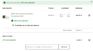 Colección ESPA Glow Giving Navidad 2023 por 58.45€