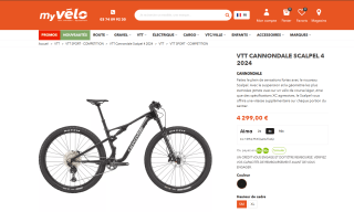 VTT Cannondale Scalpel 4 2024 à 4.299€