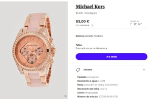 Reloj Cronografo de Mujer Michael Kors BLAIR por 83€