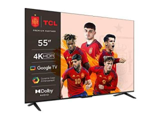 TCL 55P639 Smart TV 55" con 4K UHD, HDR, Google TV, Game Master, Dolby, Google Assistant Incorporado & Compatible con Alexa
