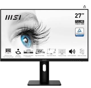 Monitor Profesional 27", WQHD (2560x1440) marca MSI PRO modelo MP273QP por 179€