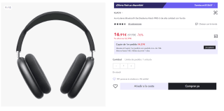 Auriculares Bluetooth de Diadema Klack Pro por 16.91€ (Cuenta Nueva 10.15€)