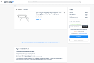 Pack 2 Mesas Plegables Rectangulares 150x74cm por solo 49,44€