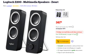 Logitech Z200 - Luidsprekers voor €36,99 bij Bol.com