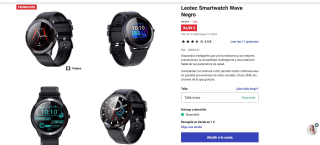 Leotec Smartwatch Wave Negro por 39,99€